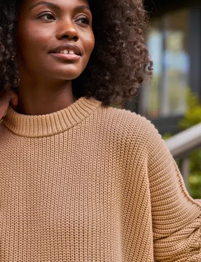 Frank & Eileen Montecito Sweater In Brown