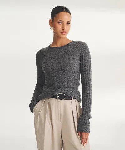 Naadam Ribbed Cashmere Sweater In Granite