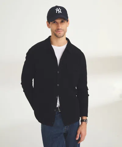 Naadam Signature Cashmere Field Shirt Jacket In Black