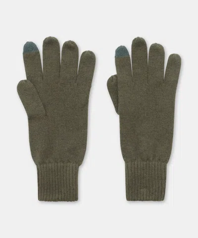 Naadam Signature Cashmere Gloves In Moss Green