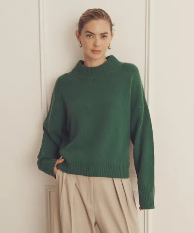 Naadam Super Luxe Cashmere Mockneck Sweater In Oatmeal