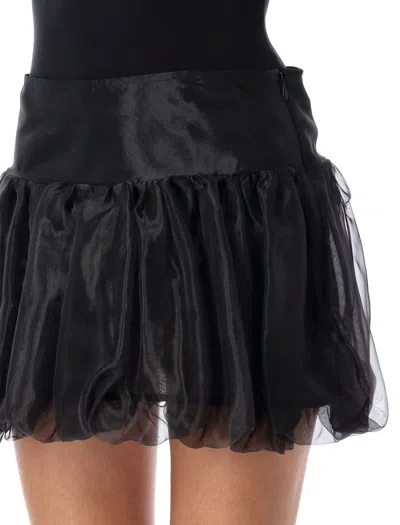 The Garment Balloon Mini Skirt With Layered Tulle In Black