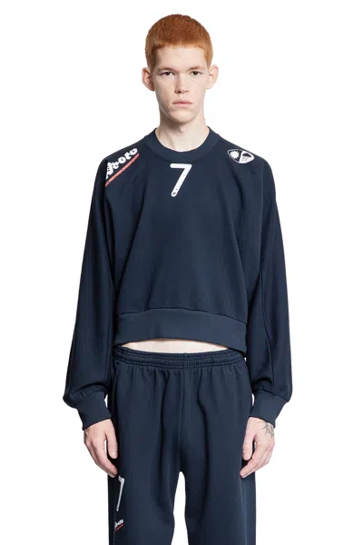 Prototypes Shrunken Sweatshirt In Blue