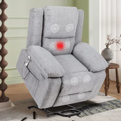 Streamdale Furniture Streamdale Massage Electric Recliner Chair For Elderly With Remote & Heating