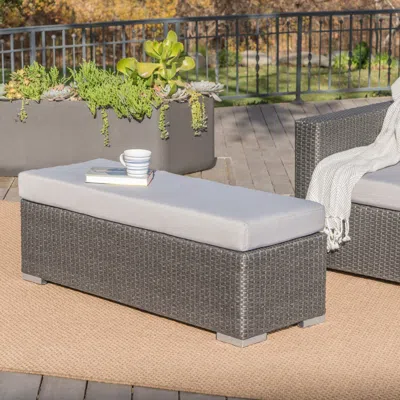 Streamdale Furniture Streamdale All-weather Wicker Picnic Bench For Backyard Staycations