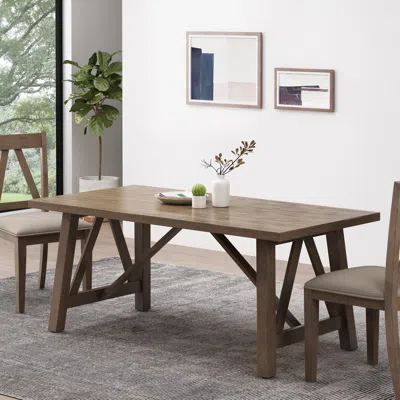 Streamdale Furniture Streamdale 6-piece Kitchen Dining Table Set Wooden Rectangular Dining Table