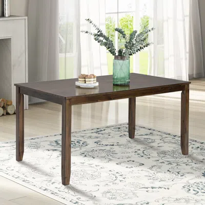 Streamdale Furniture Streamdale Sleek & Durable Solid Wood Dining Table For Modern Dining Rooms