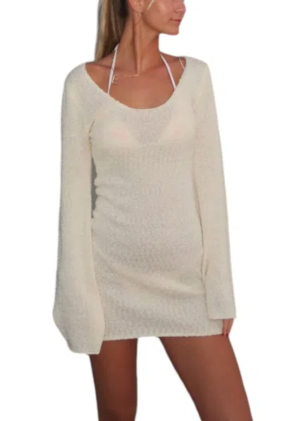 Beige Botany Beachside Dress In Cream In White