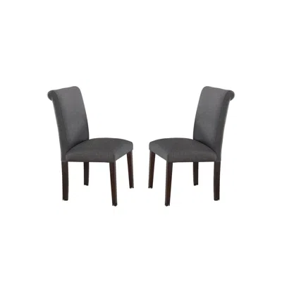 Streamdale Furniture Streamdale Blue Grey Fabric Dining Chairs