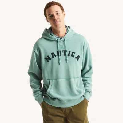 Nautica Mens Pullover Logo Hoodie In Multi