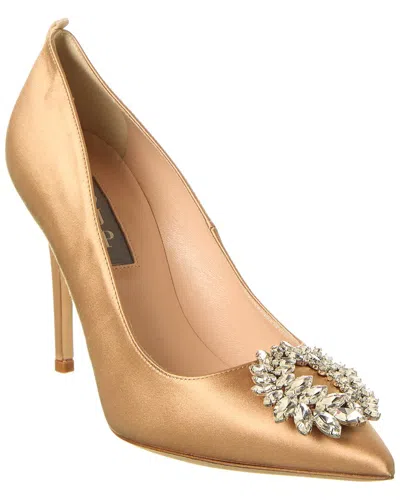 Sjp By Sarah Jessica Parker Zaina 100 Satin Pump In Brown