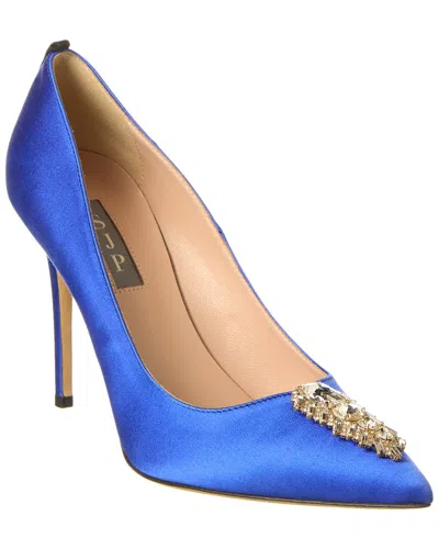 Sjp By Sarah Jessica Parker Tempest 100 Satin Pump In Blue