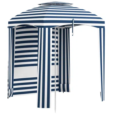 Streamdale Furniture Streamdale 5.8' X 5.8' Portable Beach Umbrella With Double-top