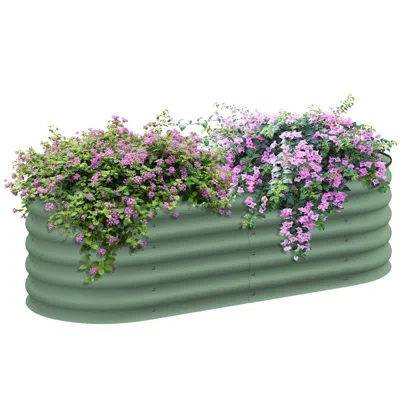 Streamdale Furniture Streamdale 4.9' X 2' X 1.4' Galvanized Raised Garden Bed Kit