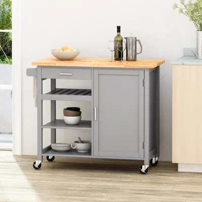 Streamdale Furniture Streamdale Contemporary Kitchen Cart Extra Counter & Storage Space