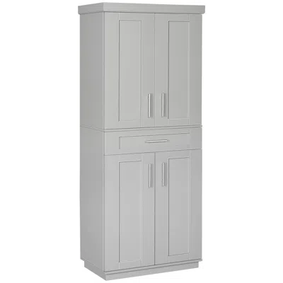 Streamdale Furniture Streamdale Modern Kitchen Pantry Freestanding Cabinet Cupboard With Doors And Drawer