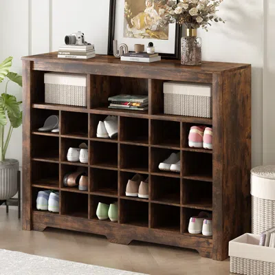 Streamdale Furniture Streamdale Sleek 24 Shoe Cubby Console & Sideboard