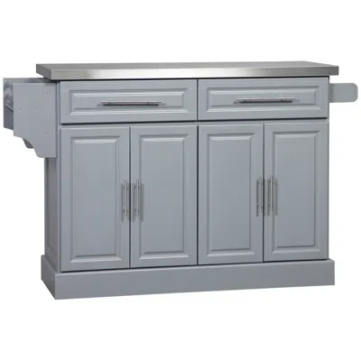 Streamdale Furniture Streamdale Rolling Kitchen Island With Storage
