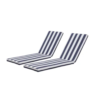 Streamdale Furniture Streamdale 2pcs Set Outdoor Lounge Chair Cushion Replacement Patio Funiture Seat Cushion Chaise Loun