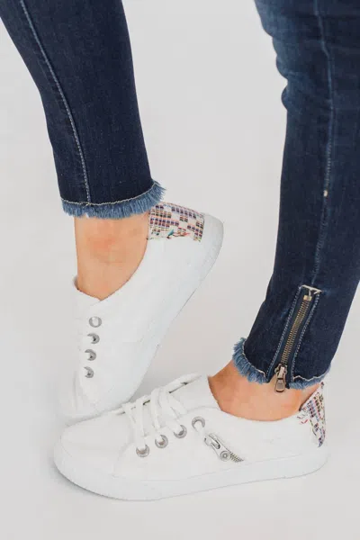 Blowfish Women's Fruit Sneaker In White Smoked In Multi