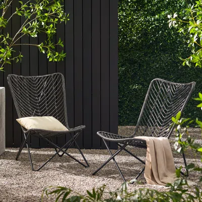 Streamdale Furniture Streamdale Bohemian Bliss Patio Wicker Accent Chair Set