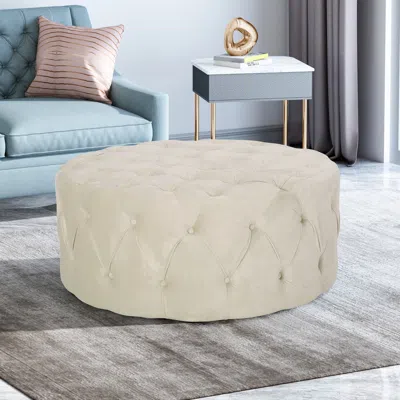 Streamdale Furniture Streamdale Luxurious Upholstered Footstool For Comfort And Style