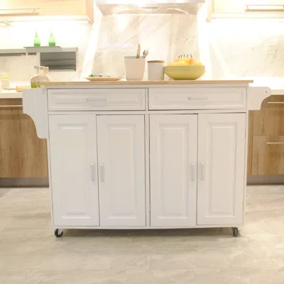 Streamdale Furniture Streamdale Mobile Kitchen Island With Luxury Design