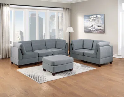 Streamdale Furniture Streamdale 6 Piece Modular Living Room Sofa Set