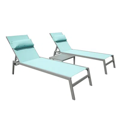 Streamdale Furniture Streamdale Premium Aluminum Lounge Chair Ultimate Comfort With 5 Reclining Positions