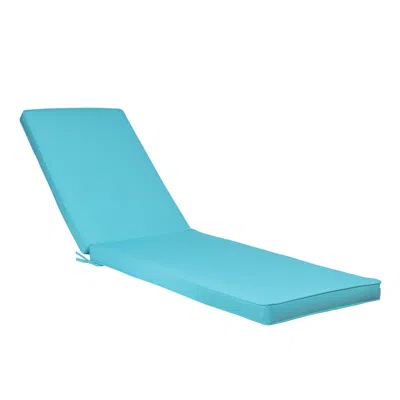 Streamdale Furniture Streamdale 1 Piece Sky Blue Outdoor Lounge Chair Cushion