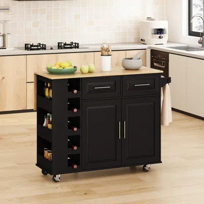 Streamdale Furniture Streamdale Multi-functional Kitchen Cart With Storage