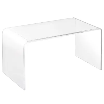Streamdale Furniture Streamdale 32" Long Rectangle All Acrylic 15mm Thick Waterfall Coffee Table