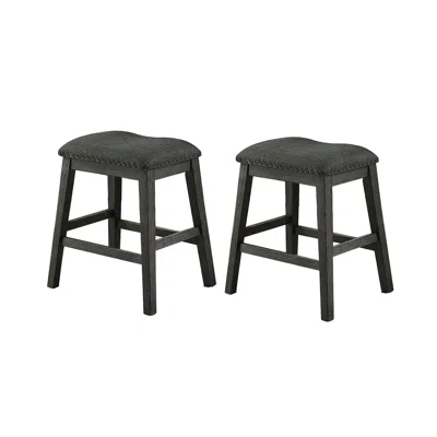 Streamdale Furniture Streamdale Linen-fabric Padded Counter Stool