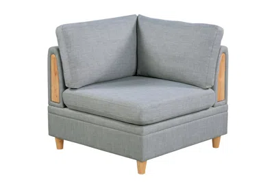 Streamdale Furniture Streamdale Living Room Furniture Corner Wedge Light Dorris Fabric 1 Piece