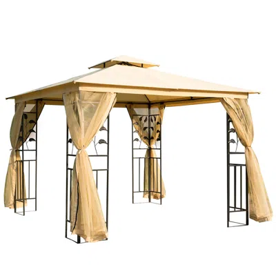 Streamdale Furniture Streamdale Elegant 10x10 Gazebo Tent With Canopy