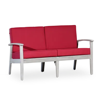Streamdale Furniture Streamdale Eucalyptus Loveseat With Cushions Oil Finish