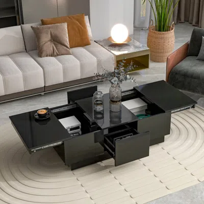 Streamdale Furniture Streamdale Multi-use Coffee Table With Hidden Storage & Sliding Top
