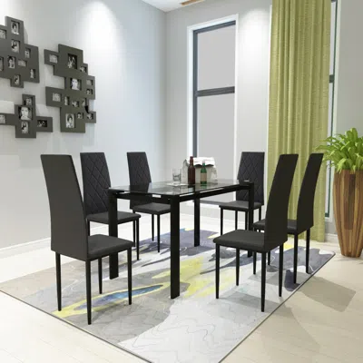 Streamdale Furniture Streamdale 7-piece Dining Table Set