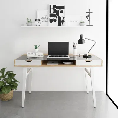 Streamdale Furniture Streamdale Compact Computer Desk With Multiple Storage