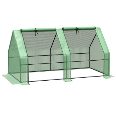 Streamdale Furniture Streamdale 6' X 3' X 3' Portable Mini Greenhouse Outdoor Garden With Large Zipper Doors And Water/uv
