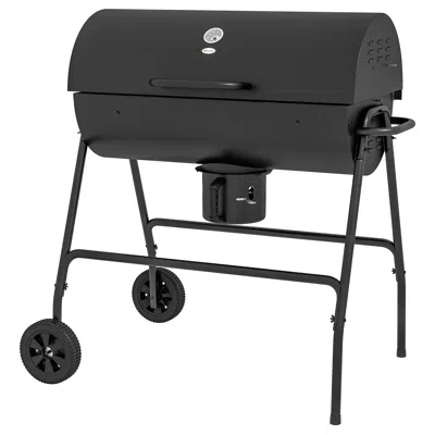Streamdale Furniture Streamdale 8-burger Charcoal Grill With Warming Rack And Thermometer