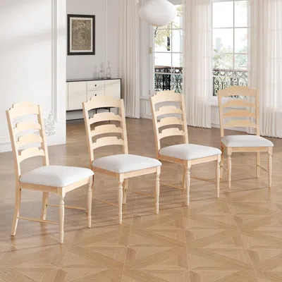 Streamdale Furniture Streamdale Vintage Traditional 4-piece Upholstered Dining Chairs