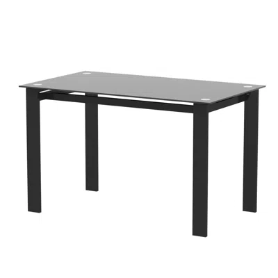 Streamdale Furniture Streamdale Modern Tempered Glass Dining Table