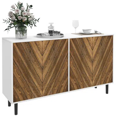 Streamdale Furniture Streamdale Modern Kitchen Sideboard Buffet Cabinet With Adjustable Shelves