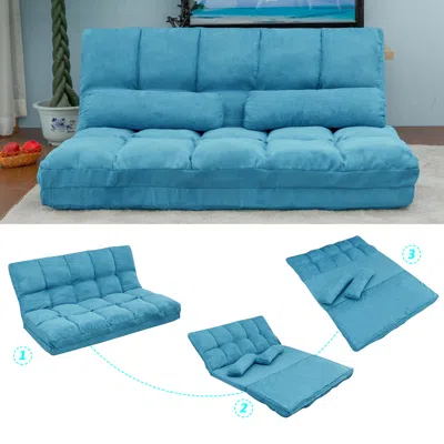 Shop Streamdale Furniture Streamdale Double Chaise Lounge Sofa Floor Couch And Sofa With Two Pillows