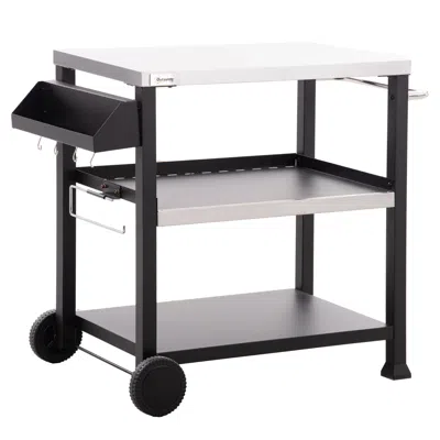 Streamdale Furniture Streamdale Versatile Outdoor Grill Cart With Spacious Cooking Surface & Storage