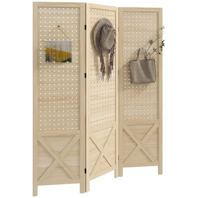 Streamdale Furniture Streamdale 3 Panel Pegboard Display Room Divider