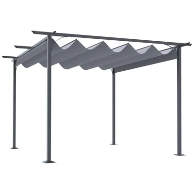 Streamdale Furniture Streamdale Retractable Canopy Patio Pergola For Decks