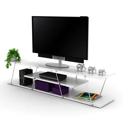 Streamdale Furniture Streamdale Store Tars Mid Century Modern Tv Stand 4 Shelves Open Storage