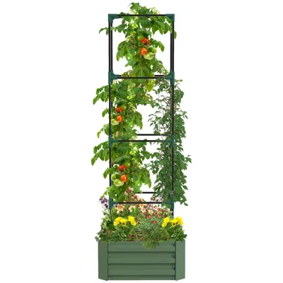 Streamdale Furniture Streamdale Galvanized Raised Garden Bed
